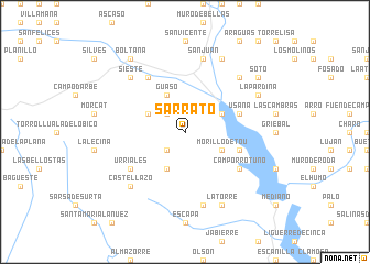 map of Sarrato