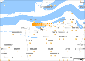 map of Sarre Kunda