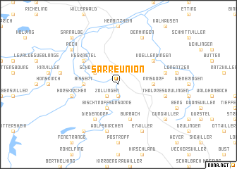 map of Sarre-Union