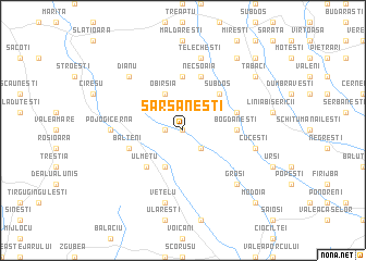 map of Sărsăneşti