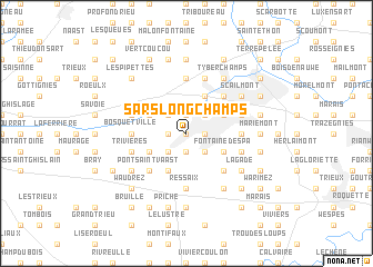 map of Sars Longchamps