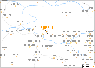 map of Sarsūl