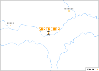 map of Sartacuña