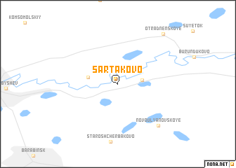 map of Sartakovo
