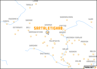 map of Sartal-e Tīghāb