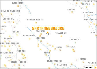 map of Sartang-e Bozorg