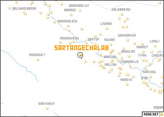 map of Sar Tang-e Chalāb