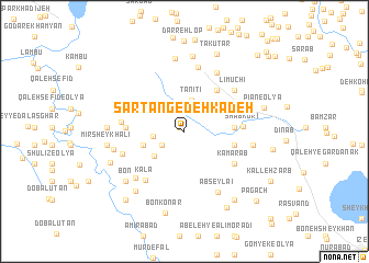 map of Sartang-e Dehkadeh