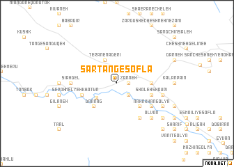 map of Sartang-e Soflá