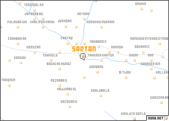 map of Sartān