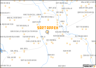 map of Sar Tappeh