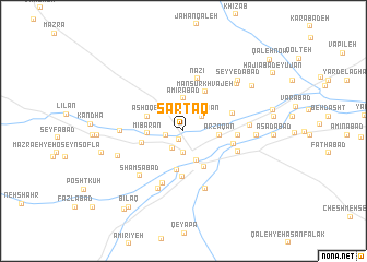 map of Sar Ţāq