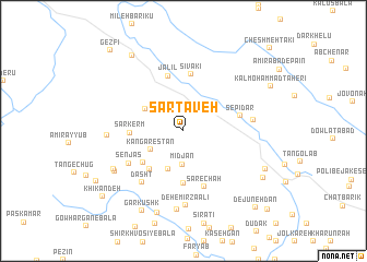 map of Sar Ţāveh