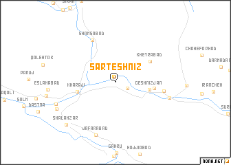 map of Sarteshnīz