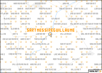 map of Sart Messire Guillaume