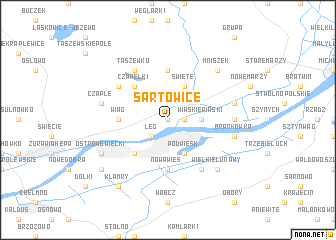 map of Sartowice