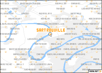 map of Sartrouville