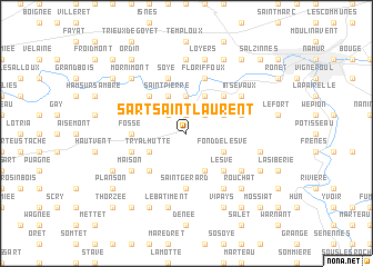 map of Sart-Saint-Laurent