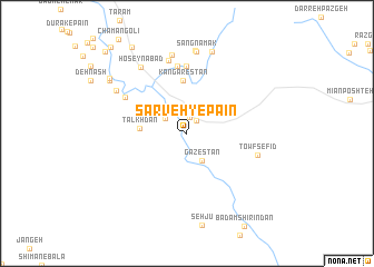 map of Sarveh-ye Pā\