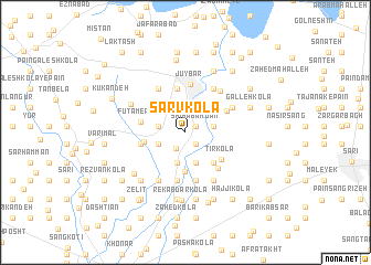 map of Sarv Kolā