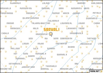 map of Sarwāli