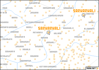 map of Sarwārwāli