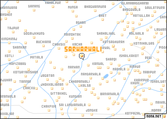 map of Sarwarwāli