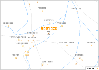 map of Sar Yazd
