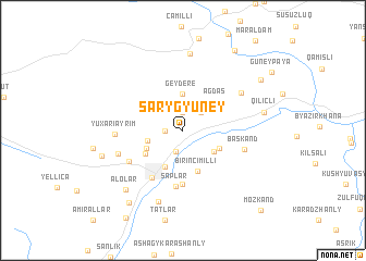 map of Sarygyuney