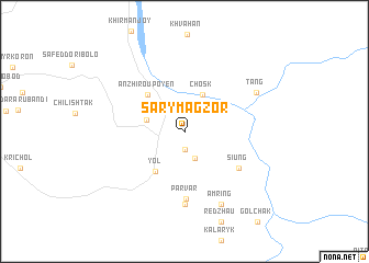 map of Sary-Magzor