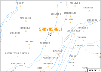 map of Sarym-Sagli