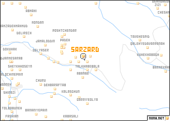 map of Sar Zard