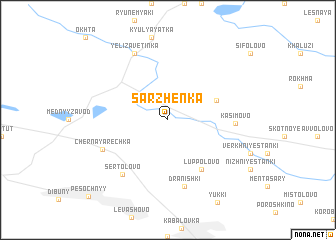 map of Sarzhenka