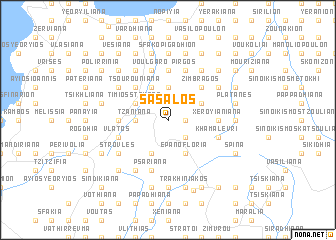 map of Sásalos