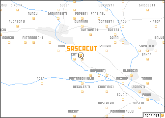 map of Sasca-Cut