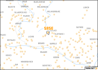 map of Šaše
