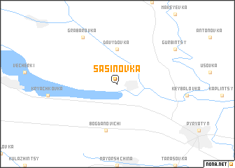 map of Sasinovka