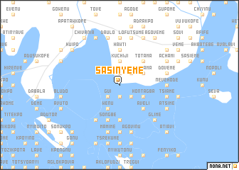 map of Sasinyeme