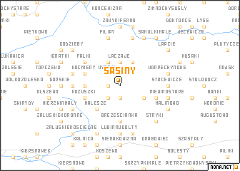 map of Sasiny