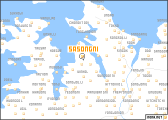 map of Sasŏng-ni