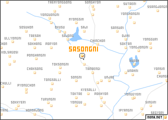 map of Sasŏng-ni