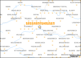 map of Saßmannshausen