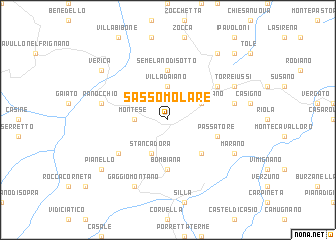 map of Sassomolare
