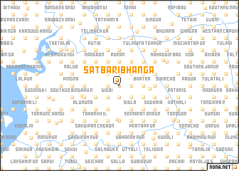 map of Sātbāribhānga