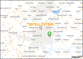 map of Satellite Town