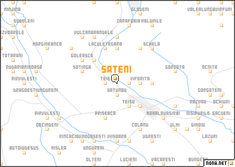 map of Săteni