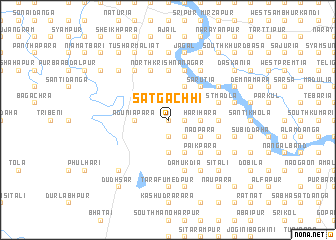 map of Sātgāchhi