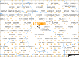 map of Sātgaon