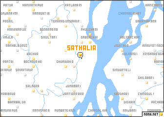 map of Sāthālia