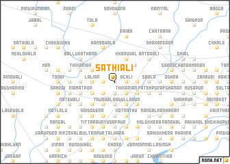 map of Sathiāli